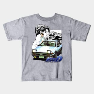 Initial D Takumi Fujiwara Vintage Kids T-Shirt